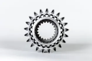 Pictured, the AM pinion developed by Carpenter Technology Corporation and Belgium-based BMT Aerospace